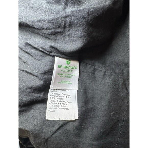 J.Crew Tiered Ruffle Shoulder Sleeveless Midi Dress Black Cotton Blend Size 2 - Picture 5 of 7